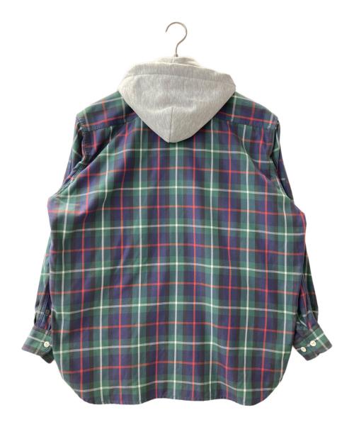 DAIWA PIER39（ダイワ ピア39）DAIWA PIER39 (ダイワ ピア39) シャツジャケット グリーン×グレー サイズ:Sの古着・服飾アイテム