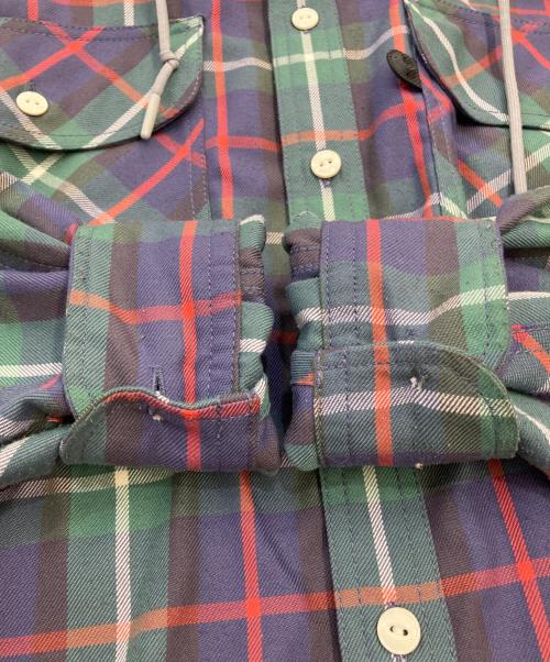 DAIWA PIER39（ダイワ ピア39）DAIWA PIER39 (ダイワ ピア39) シャツジャケット グリーン×グレー サイズ:Sの古着・服飾アイテム