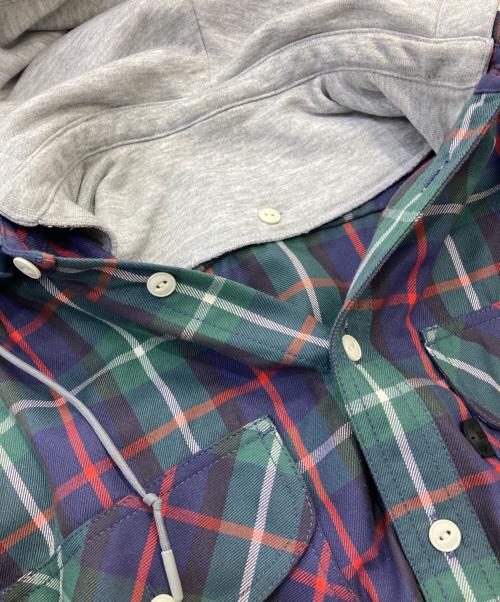 DAIWA PIER39（ダイワ ピア39）DAIWA PIER39 (ダイワ ピア39) シャツジャケット グリーン×グレー サイズ:Sの古着・服飾アイテム