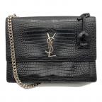 Saint Laurent Parisサンローランパリ）の古着「チェーンショルダーバッグ」｜ブラック
