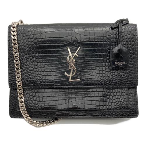 Saint Laurent Paris（サンローランパリ）Saint Laurent Paris (サンローランパリ) チェーンショルダーバッグ ブラックの古着・服飾アイテム