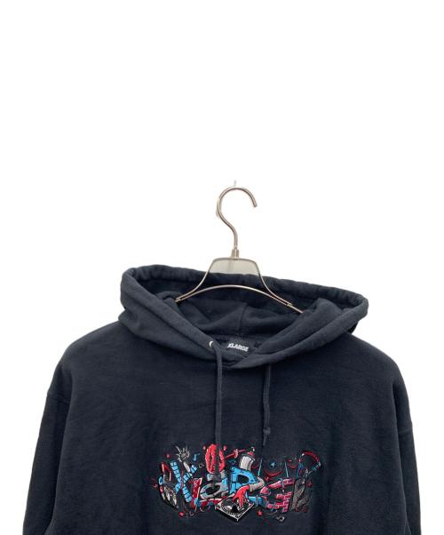 X-LARGE（エクストララージ）X-LARGE (エクストララージ) TURN THE MUSIC ON フーディー ブラック サイズ:XLの古着・服飾アイテム