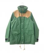 Rocky Mountain FeatherBedロッキーマウンテンフェザーベッド）の古着「ジャケット」｜グリーン×ベージュ