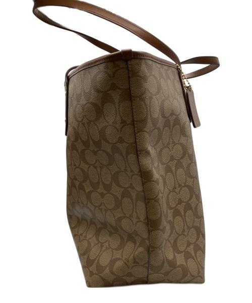 COACH（コーチ）COACH (コーチ) シグネチャー トートバッグ ブラウンの古着・服飾アイテム