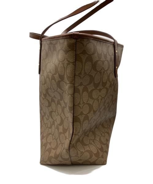 COACH（コーチ）COACH (コーチ) シグネチャー トートバッグ ブラウンの古着・服飾アイテム