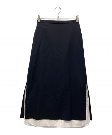 中古・古着通販】ebure (エブール) スカート ネイビー サイズ:38