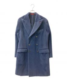 ISAIA（イザイア）の古着「ダブルチェスターコート」｜ネイビー