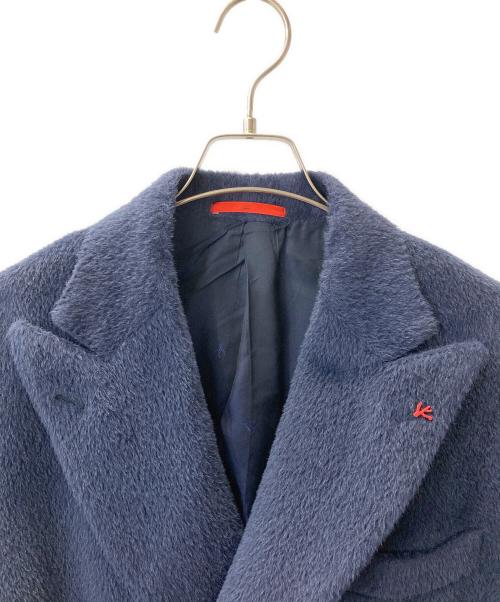 ISAIA（イザイア）ISAIA (イザイア) ダブルチェスターコート ネイビー サイズ:表記なし(実寸サイズをご参考下さい)の古着・服飾アイテム