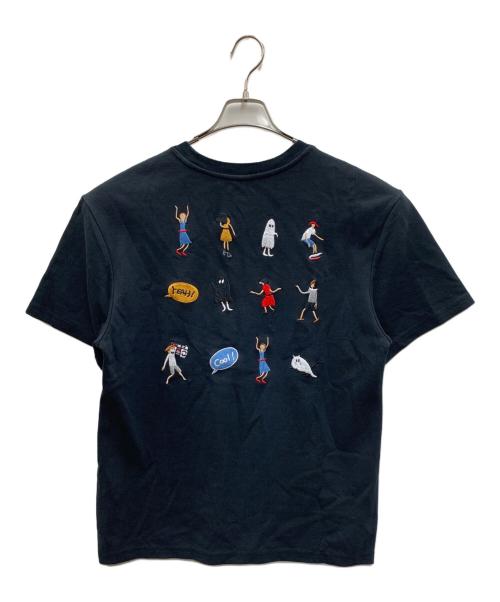 ADER error（アーダーエラー）ADER error (アーダーエラー) 刺繍カットソー ブラック サイズ:A1の古着・服飾アイテム