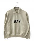 FOG ESSENTIALSフィアオブゴッド エッセンシャル）の古着「ニットポロシャツ」｜ベージュ
