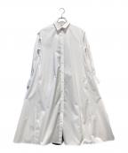 CRESTBRIDGEクレストブリッジ）の古着「バックチェック切替シャツワンピース」｜ホワイト