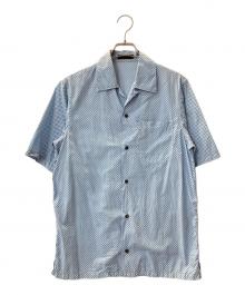 PRADA（プラダ）の古着「オープンカラーシャツ」｜ブルー