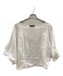 mizuiro-ind（ミズイロインド）の古着「ワイドプルオーバーブラウス」｜ホワイト