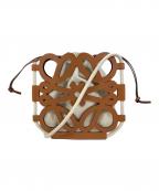 LOEWEロエベ）の古着「ショルダーバッグ」｜ベージュ×ブラウン