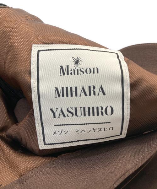 Maison MIHARA YASUHIRO（メゾン ミハラ ヤスヒロ）Maison MIHARA YASUHIRO (メゾン ミハラ ヤスヒロ) Combined Pleats Long Skirt ブラウン サイズ:Sの古着・服飾アイテム
