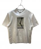 LACOSTEラコステ）の古着「ルーズフィットフォトTシャツ」｜ホワイト