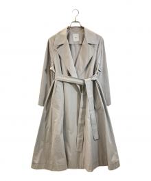 ebure（エブール）の古着「ハイカウントシルクコットン コート」｜グレー