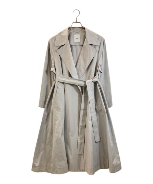 ebure（エブール）ebure (エブール) ハイカウントシルクコットン コート グレー サイズ:38の古着・服飾アイテム