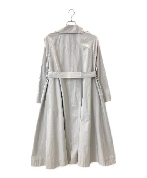 ebure（エブール）ebure (エブール) ハイカウントシルクコットン コート グレー サイズ:38の古着・服飾アイテム