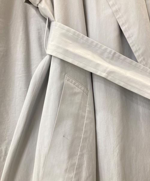 ebure（エブール）ebure (エブール) ハイカウントシルクコットン コート グレー サイズ:38の古着・服飾アイテム