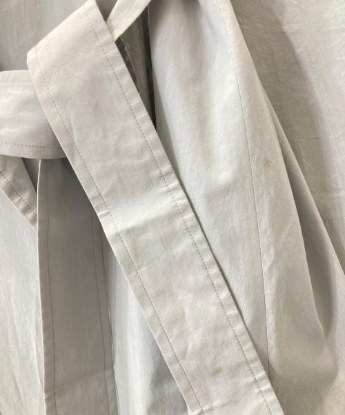 ebure（エブール）ebure (エブール) ハイカウントシルクコットン コート グレー サイズ:38の古着・服飾アイテム