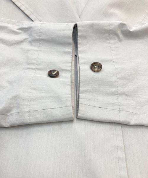 ebure（エブール）ebure (エブール) ハイカウントシルクコットン コート グレー サイズ:38の古着・服飾アイテム