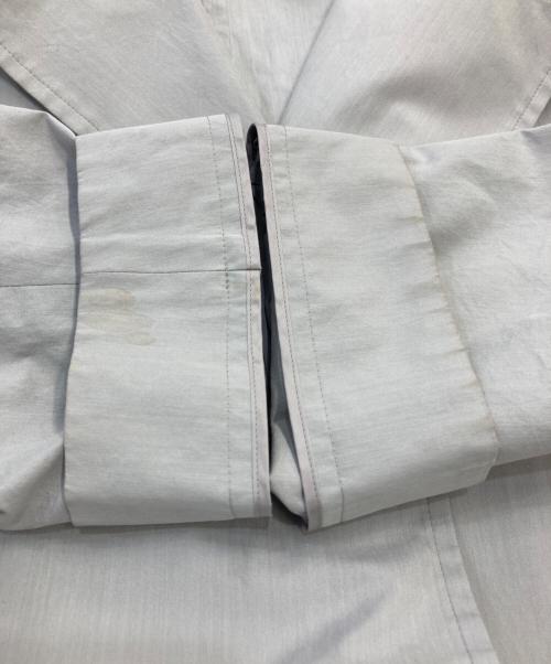 ebure（エブール）ebure (エブール) ハイカウントシルクコットン コート グレー サイズ:38の古着・服飾アイテム