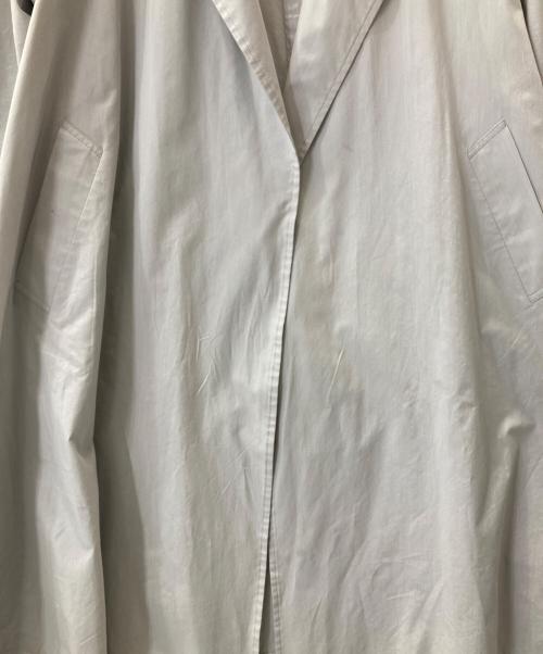 ebure（エブール）ebure (エブール) ハイカウントシルクコットン コート グレー サイズ:38の古着・服飾アイテム