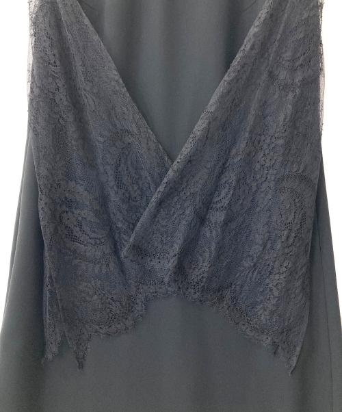 hitoiro（ヒトイロ）hitoiro (ヒトイロ) リバーレースのベルスリーブドレス ブラック サイズ:9の古着・服飾アイテム