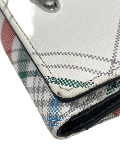 Vivienne Westwood（ヴィヴィアンウエストウッド）Vivienne Westwood (ヴィヴィアンウエストウッド) コンパクトウォレット/ミニ財布/三つ折り財布/がま口財布 ホワイトの古着・服飾アイテム