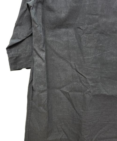 MARGARET HOWELL（マーガレットハウエル）MARGARET HOWELL (マーガレットハウエル) リネンコットン 七分袖ワンピース ネイビー サイズ:2の古着・服飾アイテム