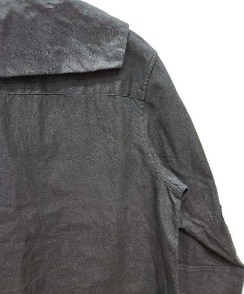 MARGARET HOWELL（マーガレットハウエル）MARGARET HOWELL (マーガレットハウエル) リネンコットン 七分袖ワンピース ネイビー サイズ:2の古着・服飾アイテム