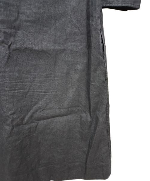 MARGARET HOWELL（マーガレットハウエル）MARGARET HOWELL (マーガレットハウエル) リネンコットン 七分袖ワンピース ネイビー サイズ:2の古着・服飾アイテム