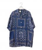 N.HOOLYWOODエヌ ハリウッド）の古着「オープンカラーシャツ」｜ネイビー