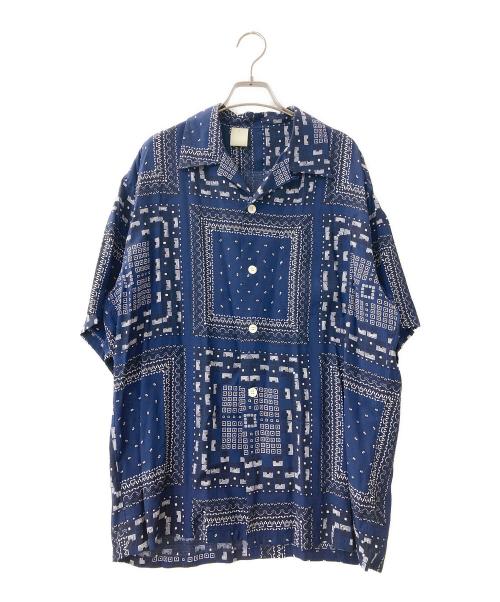 N.HOOLYWOOD（エヌ ハリウッド）N.HOOLYWOOD (エヌ ハリウッド) オープンカラーシャツ ネイビー サイズ:40の古着・服飾アイテム