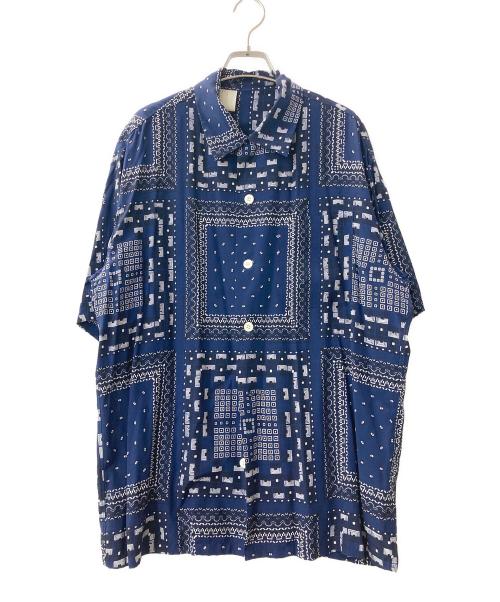 N.HOOLYWOOD（エヌ ハリウッド）N.HOOLYWOOD (エヌ ハリウッド) オープンカラーシャツ ネイビー サイズ:40の古着・服飾アイテム