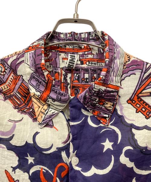 BINDU（ビンドゥ）BINDU (ビンドゥ) オープンカラーシャツ ネイビー サイズ:不明の古着・服飾アイテム