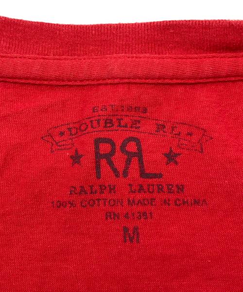 RRL（ダブルアールエル）RRL (ダブルアールエル) 半袖Tシャツ レッド サイズ:Ｍの古着・服飾アイテム