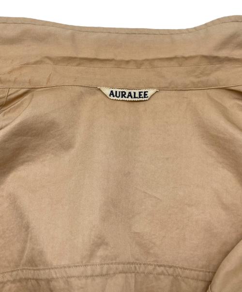 AURALEE（オーラリー）AURALEE (オーラリー)  WASHED FINX TWILL BIG SHIRT / 長袖シャツ ブラウン サイズ:3の古着・服飾アイテム