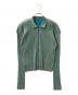 PLEATS PLEASE（プリーツプリーズ）の古着「ジップアップジャケット」｜グリーン