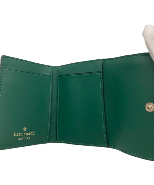 Kate Spade（ケイトスペード）Kate Spade (ケイトスペード) コンパクトウォレット/3つ折り財布 グリーンの古着・服飾アイテム