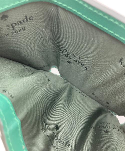 Kate Spade（ケイトスペード）Kate Spade (ケイトスペード) コンパクトウォレット/3つ折り財布 グリーンの古着・服飾アイテム