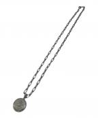smoky blueスモーキーブルー）の古着「Rose coin necklace」