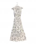 Snidelスナイデル）の古着「ノースリーブワンピース」｜ホワイト×パープル