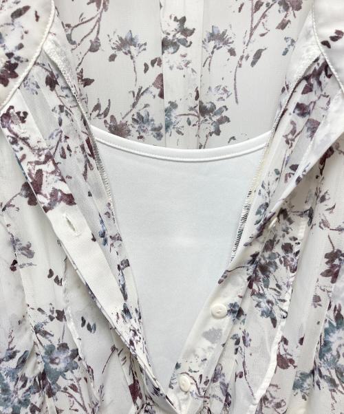 Snidel（スナイデル）Snidel (スナイデル) ノースリーブワンピース ホワイト×パープル サイズ:Freeの古着・服飾アイテム