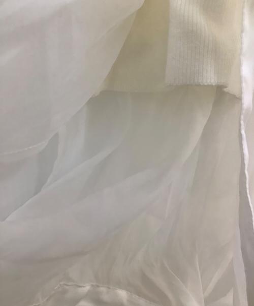 Snidel（スナイデル）Snidel (スナイデル) ドッキングニットトップス ホワイト サイズ:Freeの古着・服飾アイテム