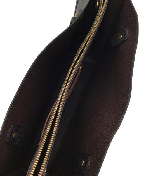 COACH（コーチ）COACH (コーチ) レザーートバッグ ブラックの古着・服飾アイテム