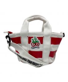 PEARLY GATES（パーリーゲイツ）の古着「ハンドバッグ」｜ホワイト×レッド