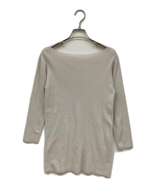 BEARDSLEY（ビアズリー）BEARDSLEY (ビアズリー) 薄手ニット ライトグレー サイズ:FREEの古着・服飾アイテム