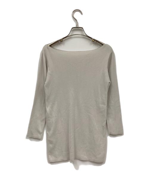 BEARDSLEY（ビアズリー）BEARDSLEY (ビアズリー) 薄手ニット ライトグレー サイズ:FREEの古着・服飾アイテム